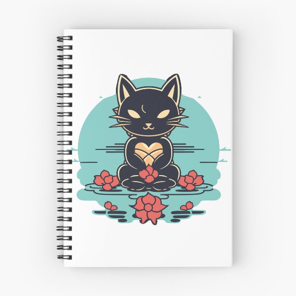 Item preview, cat ninja lotus designed and sold by MinimalAesthet.