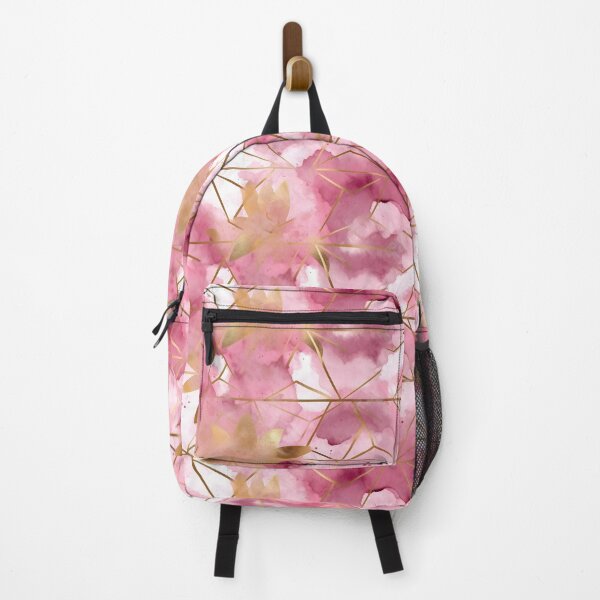 Item preview, Alcohol Ink Pink Asanoha Pattern Artwork designed and sold by EnchantedPixel3.