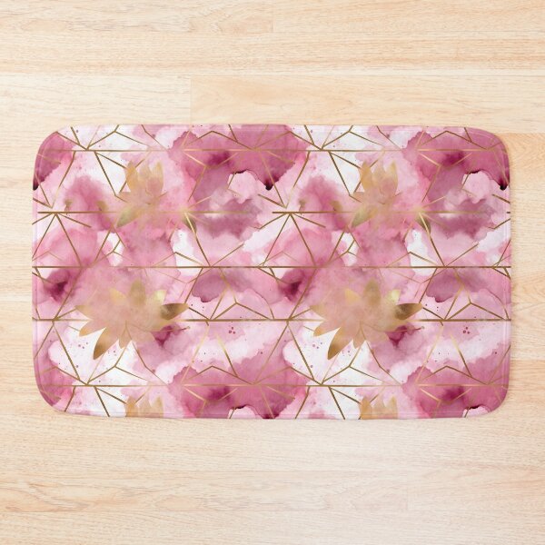 Item preview, Alcohol Ink Pink Asanoha Pattern Artwork designed and sold by EnchantedPixel3.