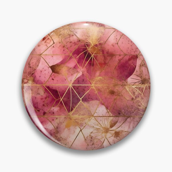 Artikelvorschau, Rosa Asanoha-Mustergrafik mit Alkoholtinte entworfen und verkauft von EnchantedPixel3.
