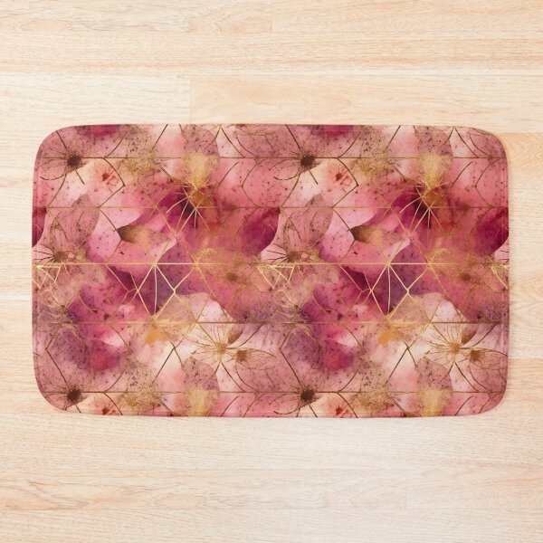 Item preview, Alcohol Ink Pink Asanoha Pattern Artwork designed and sold by EnchantedPixel3.
