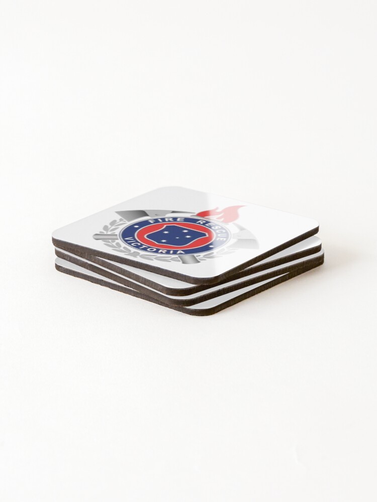 Thumbnail 4 of 5, Coasters (Set of 4), Victoria Fire Rescue - Logo designed and sold by RENAGADE4LYF.
