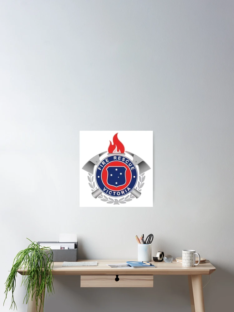 Thumbnail 2 of 3, Poster, Victoria Fire Rescue - Logo designed and sold by RENAGADE4LYF.