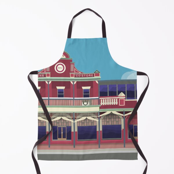 Item preview, Queen Street Berry Red Building Historic Architecture  designed and sold by Donnahuntriss.