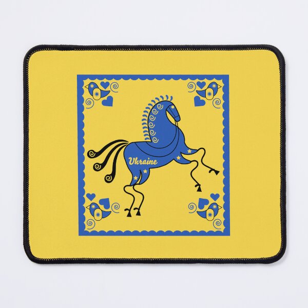 Item preview, Ukrainian Folk Art - Ukraine Nature Art - Slavic Art - Slavic Horses - Ukraine Support designed and sold by happygiftideas.
