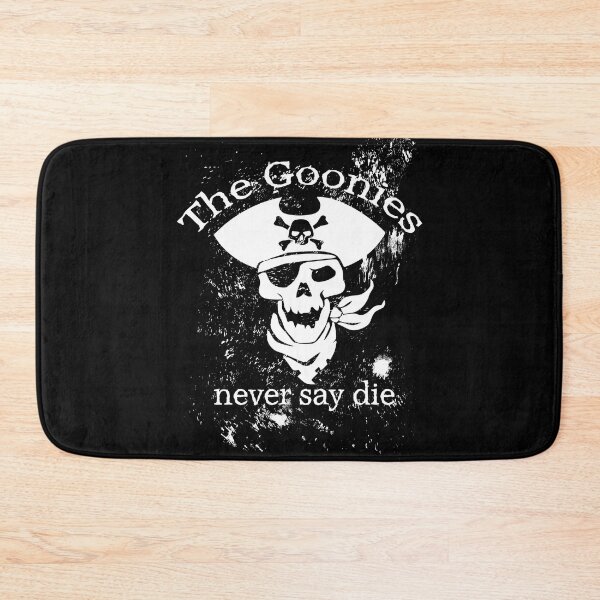 Item preview, the goonies, never say die - White on Black designed and sold by Adam 7ea.