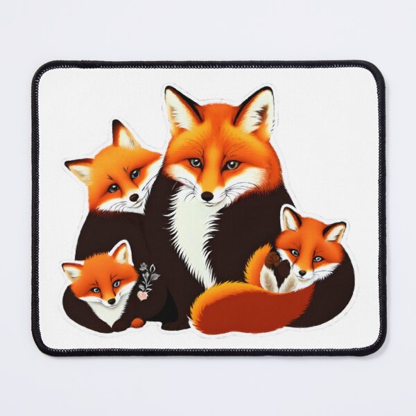 Item preview, Cute Baby Foxes and Mommy Fox designed and sold by Zeph1.