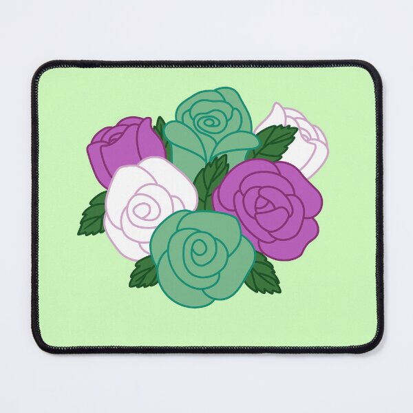 Item preview, Subtle Genderqueer Pride Roses designed and sold by Blatherskite Studios.