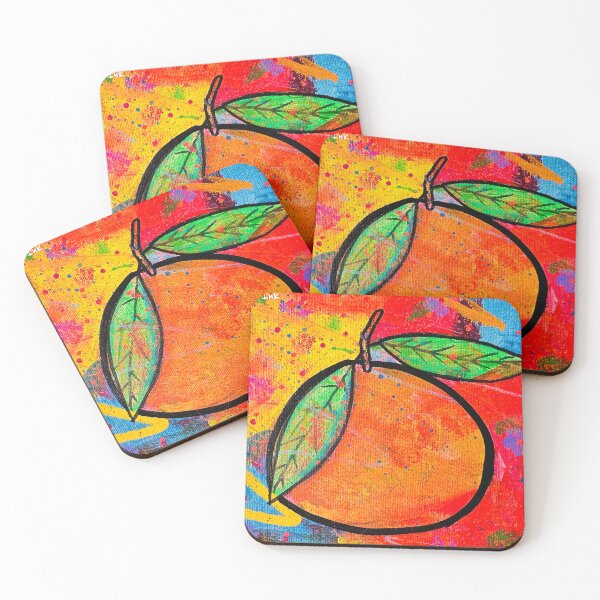 Item preview, "Japanese Mikan" Original Painting on Canvas. PopSick Art designed and sold by thespiltink.