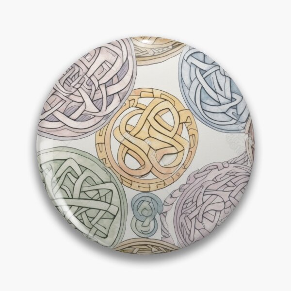 Item preview, "Dawn of Celts"- Pastel-hued Celtic Knotwork Echoing the Delights of Spring designed and sold by stateofhuman.