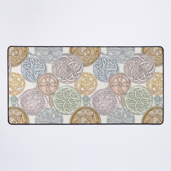 Item preview, "Dawn of Celts"- Pastel-hued Celtic Knotwork Echoing the Delights of Spring designed and sold by stateofhuman.