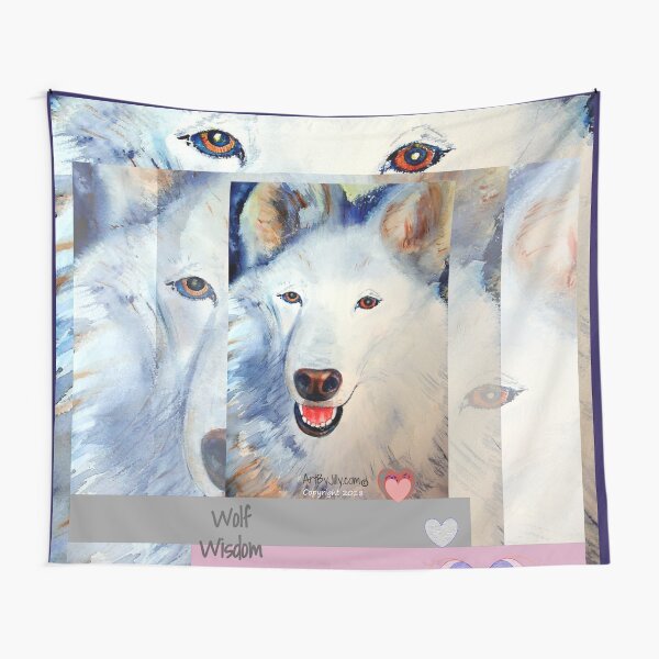Wolf Wisdom Tapestry