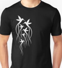 Humming Birds White Unisex T-Shirt