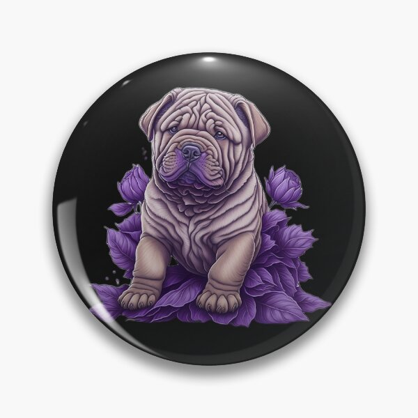 Item preview, bulldog dog between leaves designed and sold by BaliamShop.