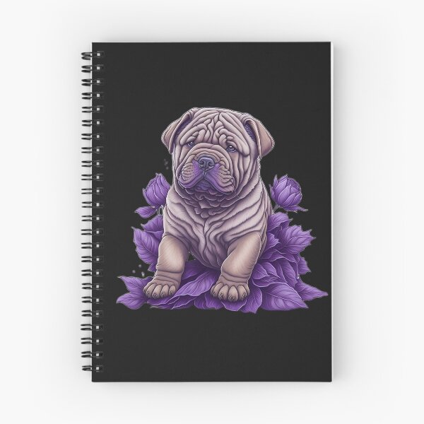 Item preview, bulldog dog between leaves designed and sold by BaliamShop.