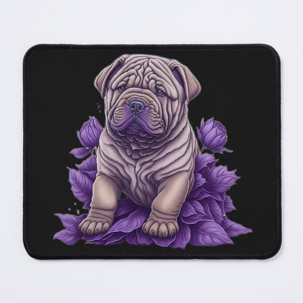 Item preview, bulldog dog between leaves designed and sold by BaliamShop.