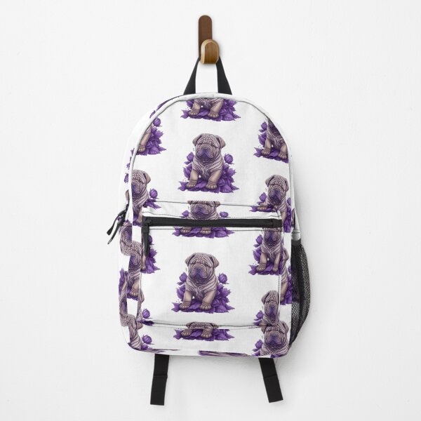 Item preview, bulldog dog between leaves designed and sold by BaliamShop.