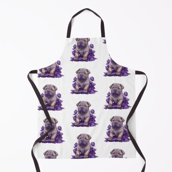 Item preview, bulldog dog between leaves designed and sold by BaliamShop.