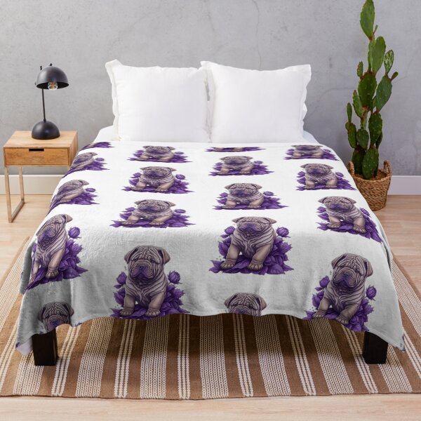 Item preview, bulldog dog between leaves designed and sold by BaliamShop.