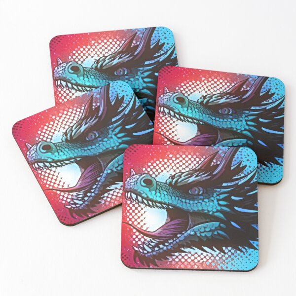 Item preview, Pop Dragon: A Pop Art Dragon Head designed and sold by Azura Alstrine.