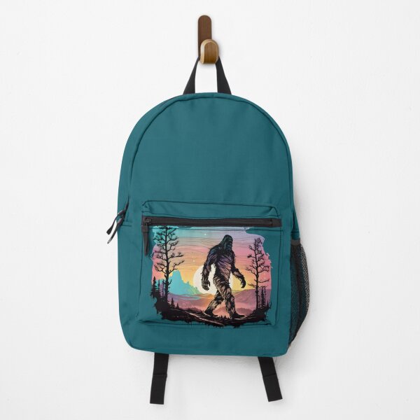 Item preview, Bigfoot, Sasquatch walking during a vibrant sunset. designed and sold by ihartDesigns.