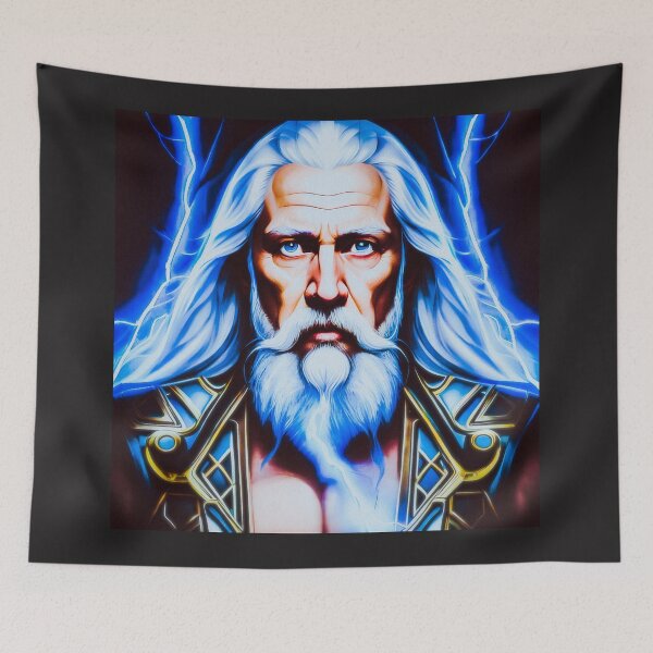 Item preview, Zeus Portrait designed and sold by OutOfTheBoxArt1.