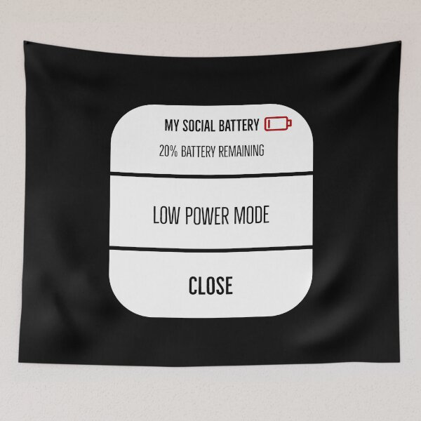 Item preview, My Social Battery Phone UI Design designed and sold by Andy Hilaire.