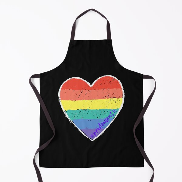 Item preview,  Pride Month - Love Heart painted with LGBT official colours - Purple text designed and sold by T1337.