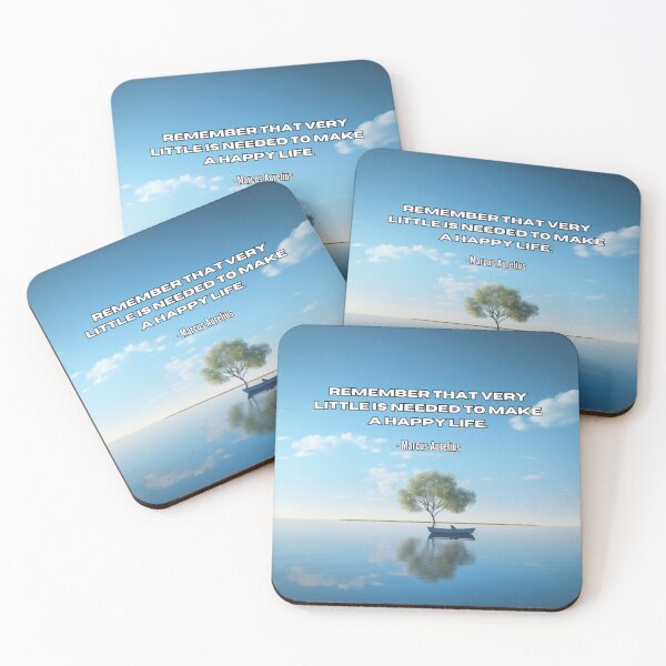 Item preview, "Happy Life" Stoic Quote  designed and sold by Pixel-Muse.