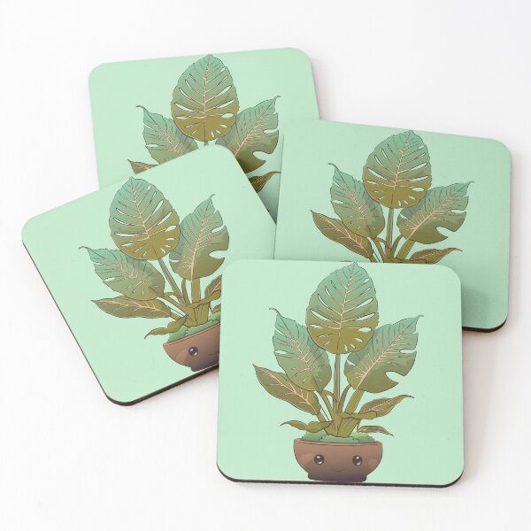 Item preview, Kawaii Monstera: A Touch of Green and Style for your Space designed and sold by Kraker-Inc.