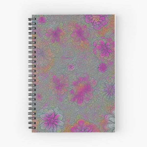 Item preview, Harmonic Blooms: A Fractal Floral Art Pattern in Vivid Colors designed and sold by RedArtG09.