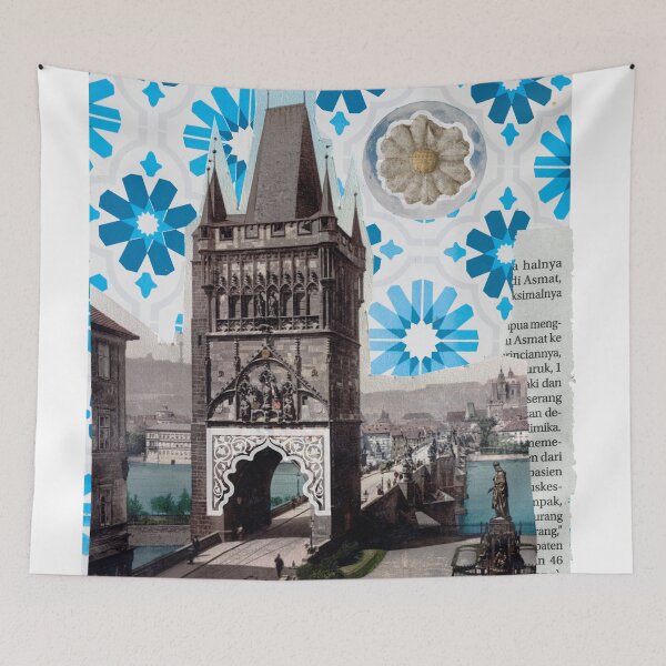Item preview, Prague Building & Moroccan Tiles designed and sold by SalxSal.
