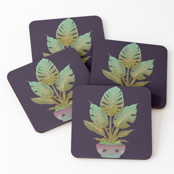 Item preview, Kawaii Monstera Delicious: A Touch of Green and Style for your Space designed and sold by Kraker-Inc.