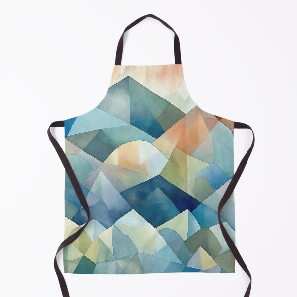 Artikelvorschau, mountains of pastel colors painted in cubist's watercolor style 2 entworfen und verkauft von FlaskLab.