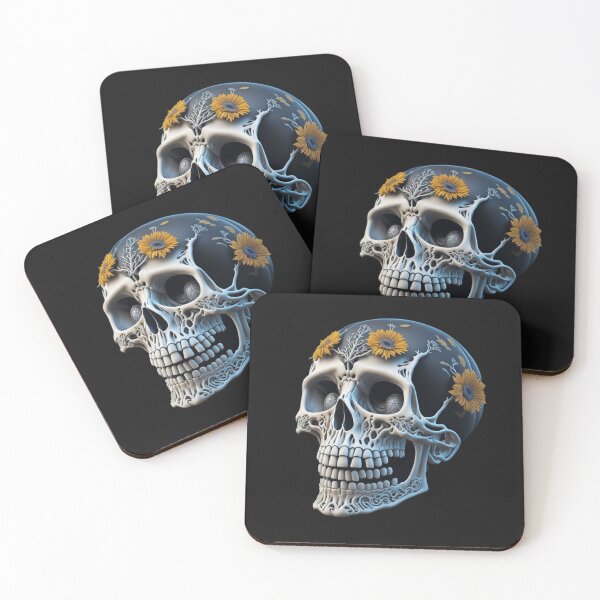 Item preview, Cute and Adorable Charming Smiling Skeleton Skull designed and sold by PC-artist.