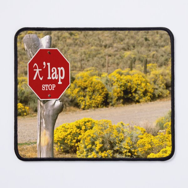 Item preview, Bilingual Stop Sign Osoyoos British Columbia designed and sold by Kevin Miller Photography.