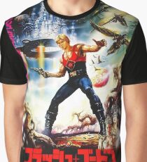 Camiseta gráfica Flash Gordon japonés