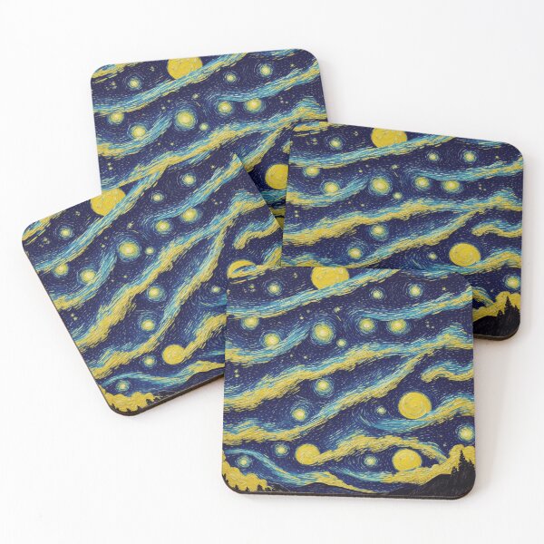Item preview, Starry Van Gogh Night: A Vibrant Celestial Masterpiece designed and sold by RedArtG09.