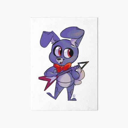 FNAF Glamrock Bonnie 5x7in Art Print 