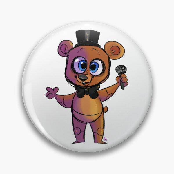 FNaF 1 Freddy Fazbear Head, Five Nights at Freddy's Pin by akushibluepaws