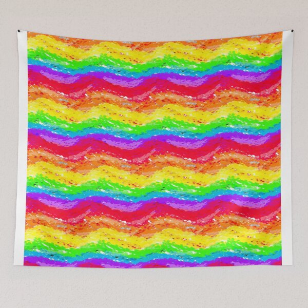 Item preview, Pride flag fuzzy pattern designed and sold by DeisoriDoodles.