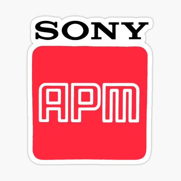 Vista previa del artículo con la obra «Logotipo de altavoz Sony APM», diseñado y vendido por Ayko-Sicarius.