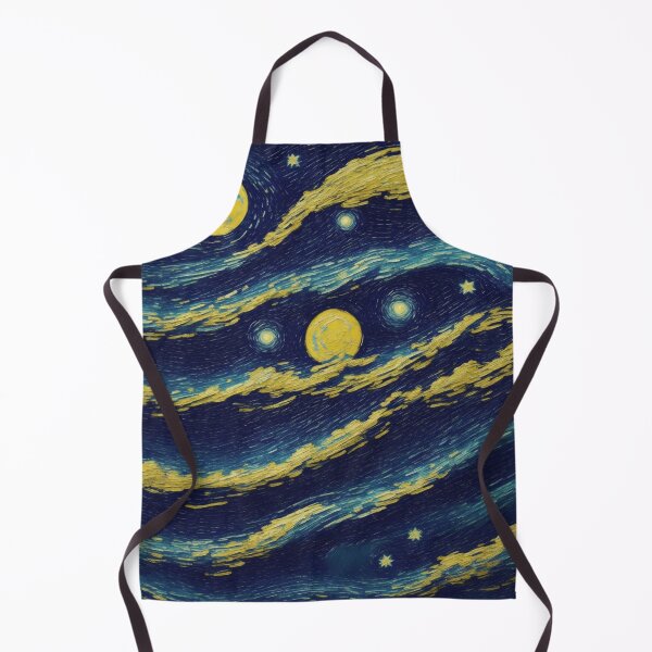 Aperçu de l'œuvre Celestial Symphony: Van Gogh-Inspired Night Sky with Swirling Stars créée et vendue par RedArtG09.