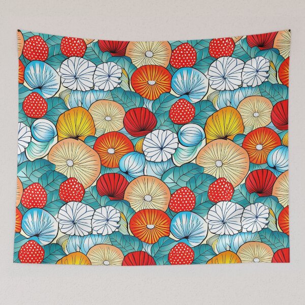 Item preview, Premium Design: Japanese-Inspired Watercolor Seamless Flowers Pattern designed and sold by Jisoo Flowers.