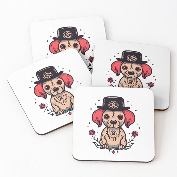 Item preview, Dog With Rose designed and sold by MinimalAesthet.