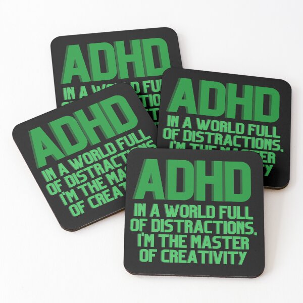 Item preview, ADHD In a World Full of Distractions GREEN designed and sold by ElectraW.
