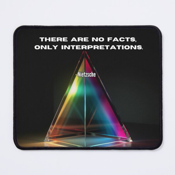 Item preview, "No Facts, Only Interpretations" Philosophical Quote designed and sold by Pixel-Muse.