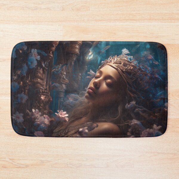 Item preview, Fantasy Digital Art, Slumbering Rose in Enchanted Halls, Sleeping Beauty, 3D, Fae Spirits, Dreamland, UHD Resolution, Home Decor, Wall Art designed and sold by stateofhuman.