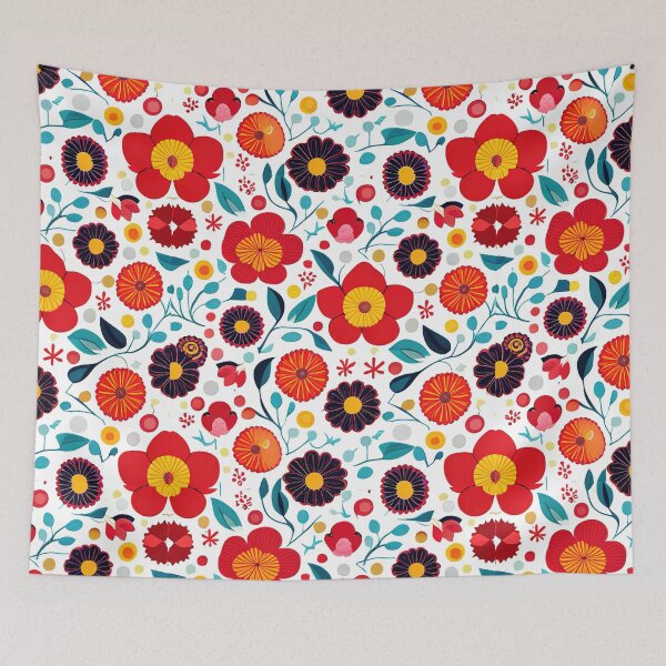 Item preview, Detailed and Clean Japanese-Inspired Watercolor Seamless Flowers Pattern - Vector Desig designed and sold by Jisoo Flowers.