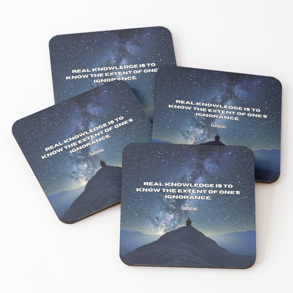 Item preview, "Real Knowledge" Enlightening Quote designed and sold by Pixel-Muse.